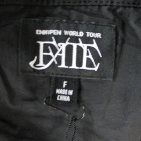 ENHYPEN World Tour Fate Windbreaker Adult F Black Jacket Pullover Lightweight - Picture 6 of 13